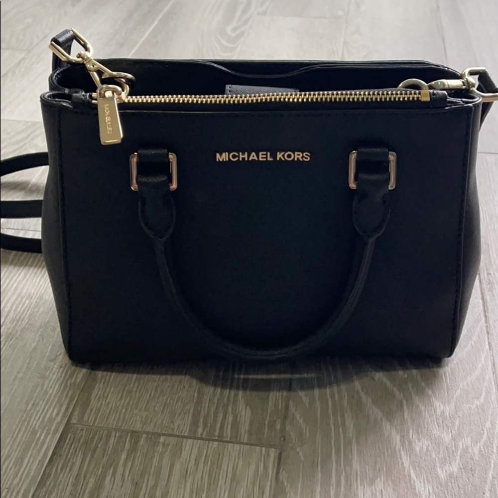 Michael Kors kellen black XS satchel leather